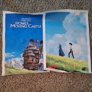 Studio Ghibli Howl's Moving Castle CANVAS Poster Set